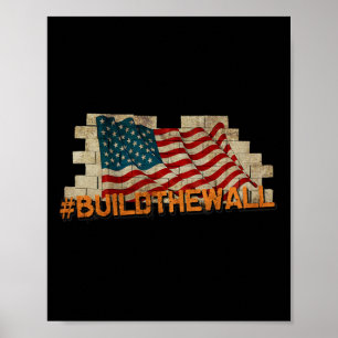 Build The Wall' Pro-trump Melt The Snowflakes1 Poster