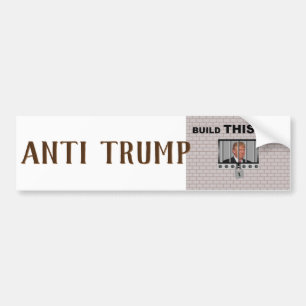 Build THIS wall / Anti Trump, Bumper Sticker