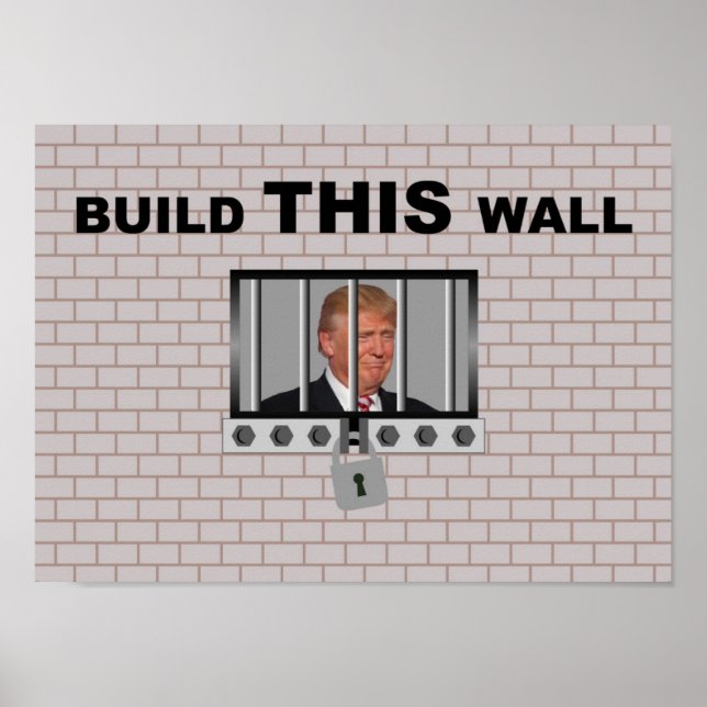 Build THIS wall / Anti Trump, Poster (Front)