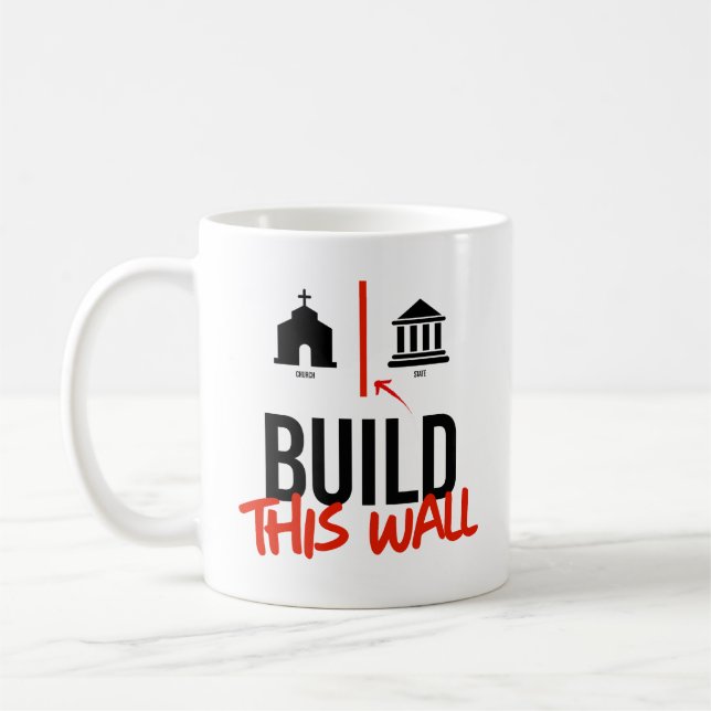 Build This Wall Coffee Mug (Left)