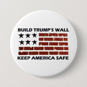 Build Trump's Wall 7.5 Cm Round Badge