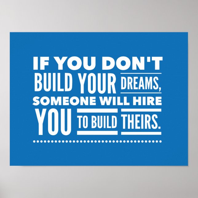 Build Your Dreams Poster (Front)