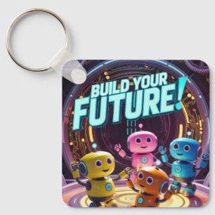 Build Your Future with Kids in Space Key Ring