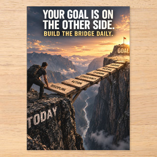Build Your Success Bridge Acrylic Invitations