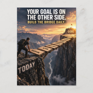 Build Your Success Bridge Postcard