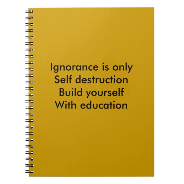 Build yourself notebook (Front)