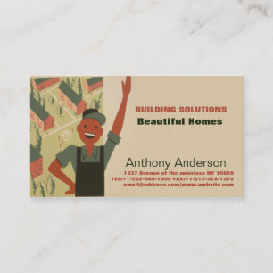Builder and gardener business card