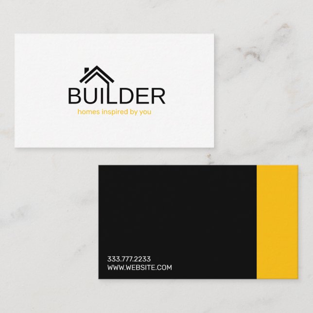  Builder Architect Interior Designer  Business Card (Front/Back)