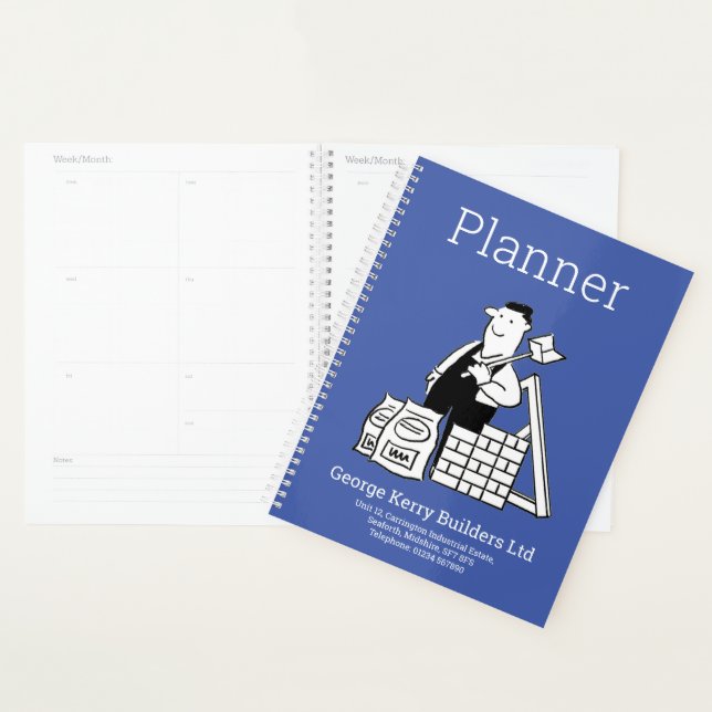Builder Building Company Name Schedule Planner (Display)