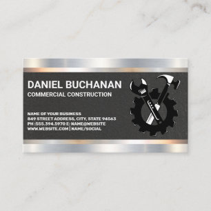 Builder Construction General Contractor Tools Business Card