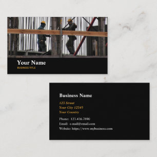 Builder Construction Worker Business Card