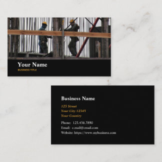 Builder Construction Worker Business Card