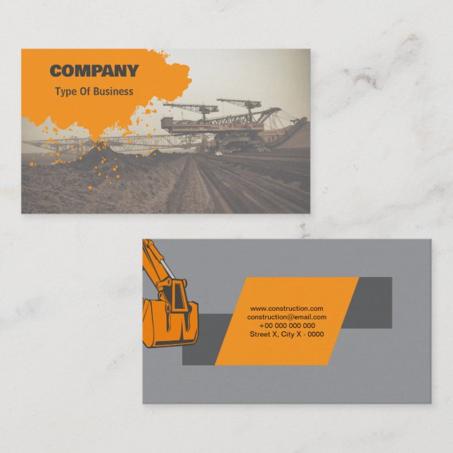 Builder & Contractor Business Card (Front/Back)