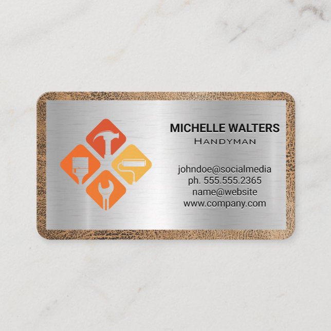 Builder | General Contractor | Construction  Business Card (Front)