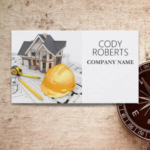 Builder Handyman Architect Contractor Construction Business Card