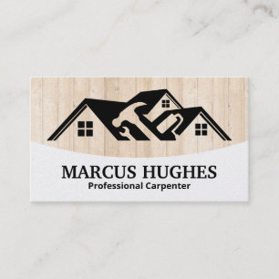 Builder Hardwood Panels Home Tools Business Card