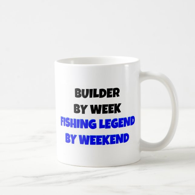Builder Loves Fishing Coffee Mug (Right)