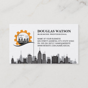 Builder Renovation Logo   City   Blue Collar Business Card