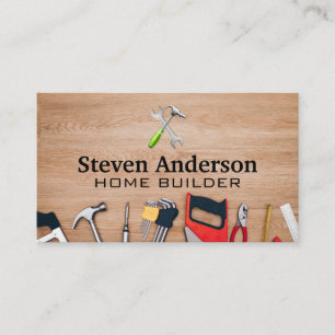 Builder Tools Carpentry Business Card