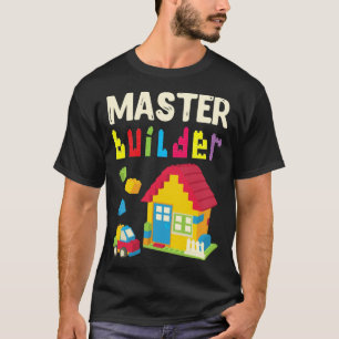 Builder toy house architect builder father T-Shirt