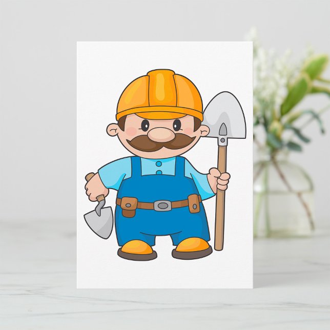 Builder With A Shovel Invitation (Creator Uploaded)
