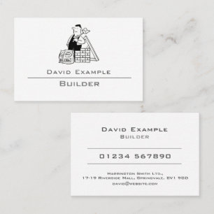 Builder with Illustration Business Card