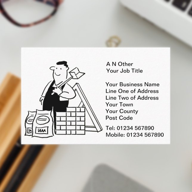 Builders & Building Services Business Card (General Builder Business Card)