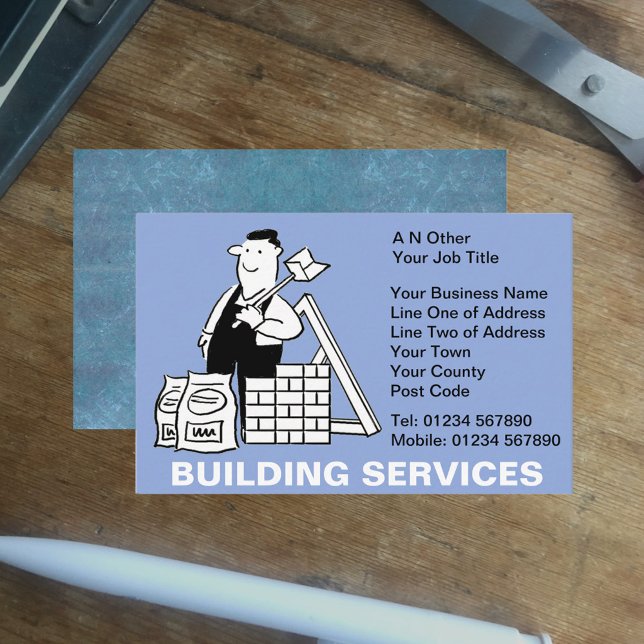 Builders & Building Services Business Card (Creator Uploaded)