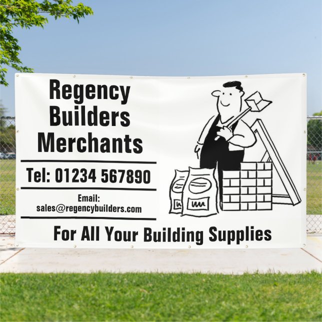 Builders Merchants or Building Supplies Banner (Outside)