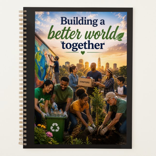 Building a Better World Together Planner (Front)
