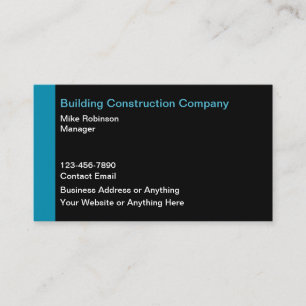 Building And Construction Modern Business Cards