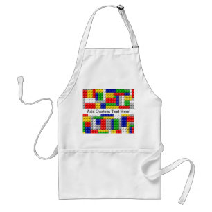 Building Block Boy's Birthday Party Standard Apron