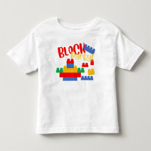 Building Block Party Mega Blok Inspired Toddler T-Shirt