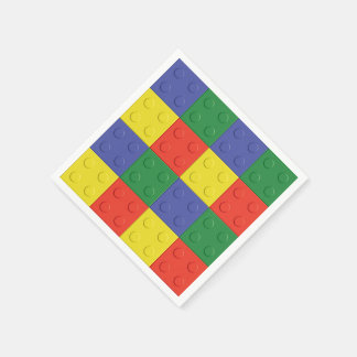 Building Blocks and Bricks Party Napkins