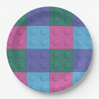 Building Blocks and Bricks Party Plates