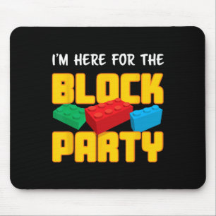 Building Blocks Block Party Pre-k Men Women Kids Mouse Mat