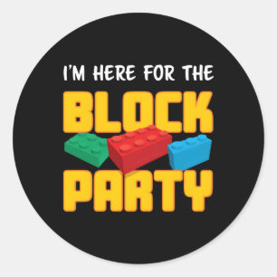 Building Blocks Block Py Classic Round Sticker