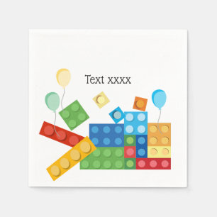 building blocks, block, toy brick napkin