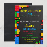 Building Blocks Building Bricks Blocks Birthday