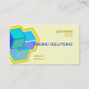 building blocks business card