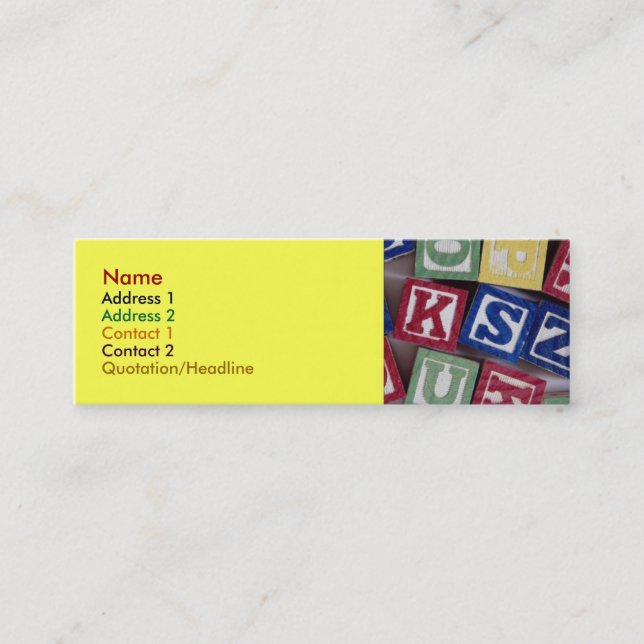 Building Blocks Business Card (Front)
