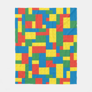 Building blocks fleece blanket