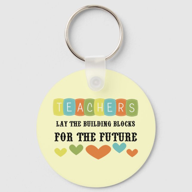 Building Blocks For The Future Key Ring (Front)