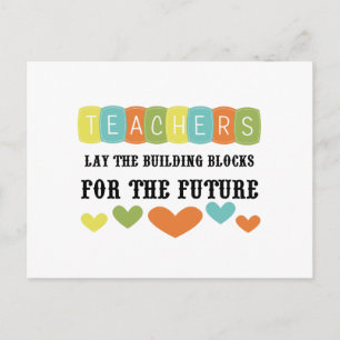 Building Blocks For The Future Postcard