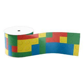 Building blocks grosgrain ribbon