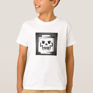 Building Blocks head skeleton shirt