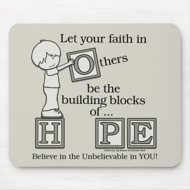 Building Blocks of HOPE Mouse Mat (Front)