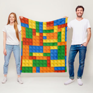 Building Blocks Pattern skin Toy Play Bricks Fleece Blanket