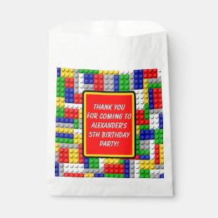 Building Blocks Primary Color Boy's Birthday/Party Favour Bags