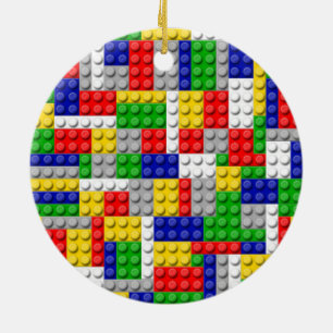 Building Blocks Primary Colour Boy's Birthday/Part Ceramic Tree Decoration